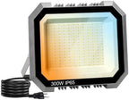 Leddictive 1 Pack 300W LED Flood Lights Outdoor, 3CCT Outside Work Light by LEDDICTIVE