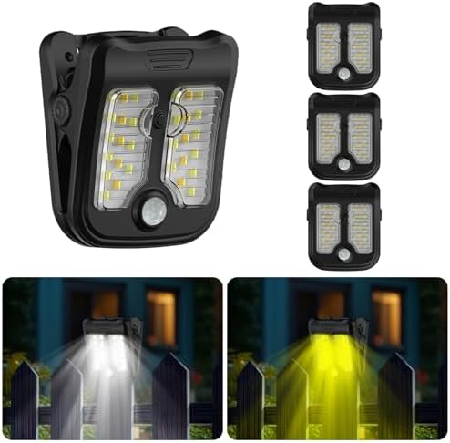 Tryme Small Solar Lights for Chain Link Fence, 4 Pack by Tryme