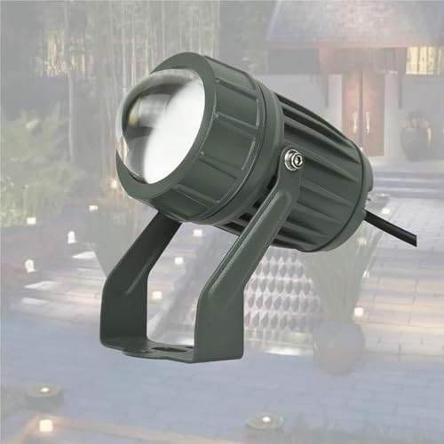 LED Beam Spotlight, AC85-265V Narrow Beam Spotlights, IP65 Waterproof Outdoor Building Illumination Exterior Wall Projector Lights(Warm White,10W) by Unknown