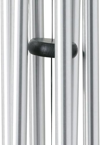 Woodstock Wind Chimes Pachelbel's Canon in D, Silver Aluminum Tubes, Medium 32 - Inch, Deep Toned Windchime for Outdoor Decor for Garden, Patio, Porch - Image 4