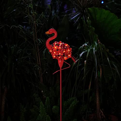 Garden Decor Solar Lights Flamingo Lawn Light, for Yard Outdoor Decorations Ground Inserted Outdoor Waterproof Garden Lamp LED,Patio, Courtyard, Gifts for Mom Grandma (Colorful Light) - Image 4