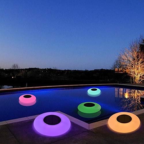 Blibly Solar LED Lights Inflatable,Swimming Pool Light Solar Floating Light Floating Pool Lights with Multi-Color LED Waterproof for Outdoor Garden (L) 1pc - Image 2
