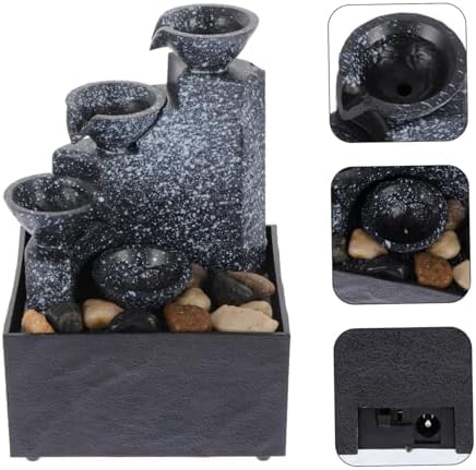 Artificial Water Fountain Battery Operated Portable Table Top Fountain Indoor Outdoor Decor for Home Office Hotel - Image 7