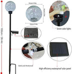 Solar Garden Lights, 6 Pack Multi-Color Changing Solar Globe Lights Outdoor Waterproof Decorative for Yard, Powered Glass Ball Garden Lights for Patio Decoration (6pack) - Image 3