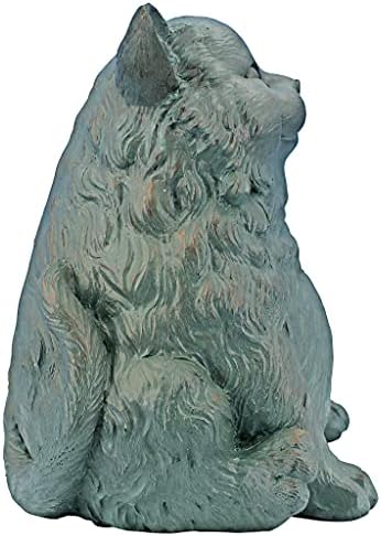 Design Toscano Sitting Phat Cat Animal Statue, 8 Inch, Resin, Faux Bronze Finish - Image 4