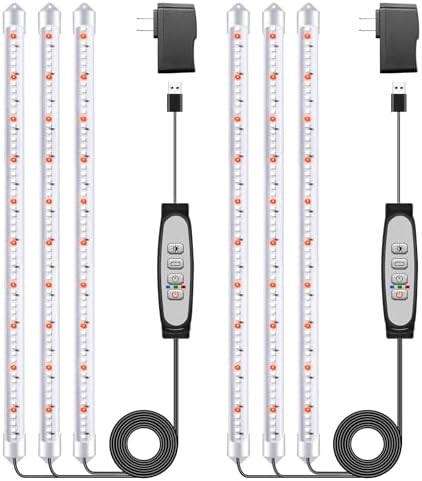 SDOVUERC 16'' 3 Bars Grow Light Strips for Indoor Shelves Plants Growing. by SDOVUERC