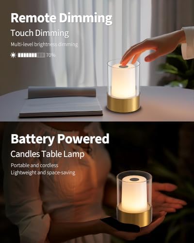 4" RGB Bronze Cordless Table Lamp 2, Small Outdoor Rechargeable Lamp - Image 4