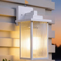 13" White Dusk to Dawn Outdoor Light, Exterior Light Fixture by hameso