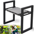 Garden Kneeler and Seat Heavy Duty - Anti-Tip Super Stable Multifunctional Gardening Stool Bench,Wide 12.7" Pads,Foldable Ergonomic Handles for Seniors Women Men Pain-Free Weeding,Planting Yard Work by LAKEROD
