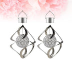2 Pcs Solar Wind Chime Color Changing Hanging Light for Balcony - Image 7