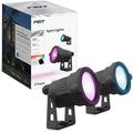 Feit Electric Smart Color Changing & Tunable White Outdoor Spotlights, 250 Lumens, Music Sync, Voice Control Compatible with Alexa & Google Home, Linkable, App Controlled, SPOT/RGBW/AG/2, 2-Pack by FeitElectricCompany