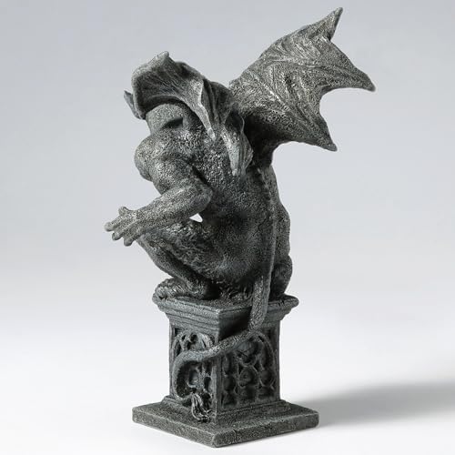 Veronese Design 7 1/2 Winged Gargoyle Kneeling on One Knee Gothic Statue Home Decor Halloween Horror Collectible - Image 2