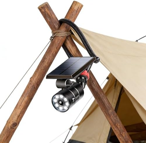 Solar Motion Sensor Camping Lights Aluminum - Image 3
