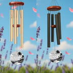 Beach Memorial Wind Chime Personalized Custom Name & Year, Sympathy Gift for Loss, Like the Steady Tide Remembrance Windchime Outdoor Garden Decor Deep Tone - Image 3