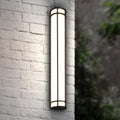 ASD 36" LED Outdoor Wall Light | Half Cylinder 3CCT, Porch Patio | Black by ASDLightingCorporation