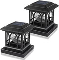 Solar Post Cap Lights Warm White & RGB Automatic Cycling 2 Modes by AEFRELEOHT