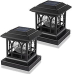 Solar Post Cap Lights Warm White & RGB Automatic Cycling 2 Modes by AEFRELEOHT