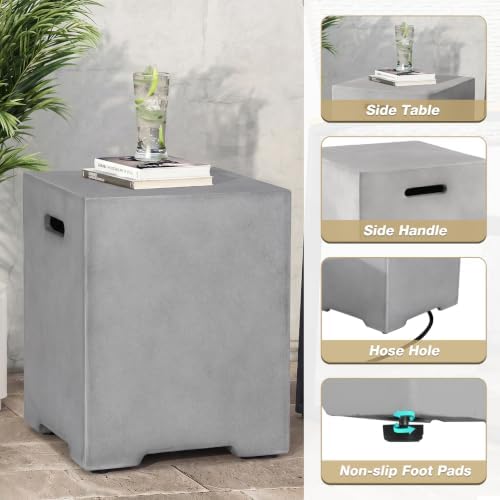 42'' Outdoor Propane Fire Pit Table Set w/Tank Cover Table - Image 5