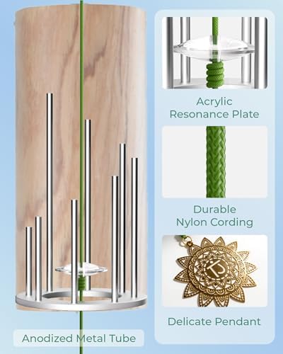 Bamboo Wind Chimes for Outside, Handmade Windchimes for Indoor and Outdoor - Image 4