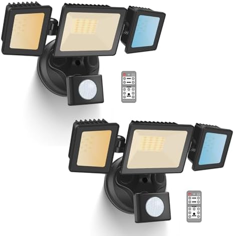 ALUSSO Motion Sensor Outdoor Lights with Remote 40W 4000LM Flood Light 120V by ALUSSO