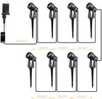 8 Pack Outdoor Low Voltage Landscape Lighting with Transformer - Image 3