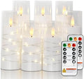 Raycare 7 Pack Flameless Battery Operated Pillar Candles with Remote Timer by Raycare