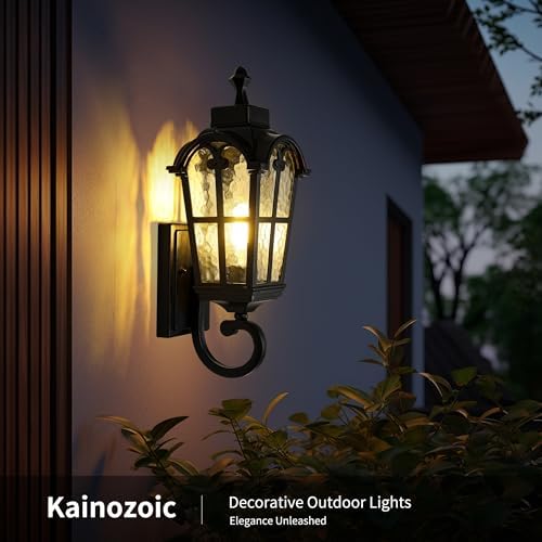 Outdoor Wall Light Fixtures Waterproof Porch Lights Anti-Rust Matte Black Exterior Lighting Fixtures Sconce Lights Outdoor Wall Lantern for Patio Front Door Garage - Image 5