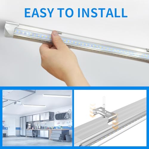 (6-Pack) CNSUNWAY LED Shop Lights 2FT, V-Shaped Linkable 22W 3300LM 5000K - Image 6
