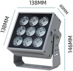 LED Beam Spotlight - 27W Long Distance Landscape Lights, IP65 Waterproof Outdoor Building Wall Washer, 110-230V Porch Beam Light, for Yard, Lawns, Wedding(Green) - Image 2