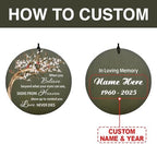 Personalized Cardinal Wind Chimes Life Tree Custom Sympathy Gifts - Image 2