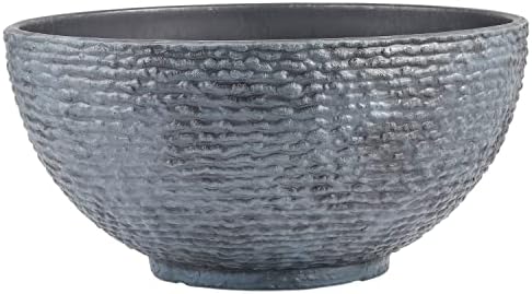 Sungmor Large Garden Bowl Planter Water Plant Pot, Miniature Landscaping Succulent Planter, 15.6 Inch Marble Texture Water Lily Pots, Small Fountain Base Mini Fish Pond Bird Bath - Image 4