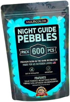 600pcs Glow in The Dark Garden Stones Glow in The Dark Pebbles DIY - Image 2