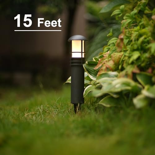 GOODSMANN Landscape Lighting Low Voltage Landscape Lights 1PK 3W LED 120 Lumen Outdoor Bollard Pathway Light Warm White 12V AC with Metal Stake Cable Connector 9126-43201-01A - Image 6