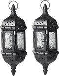 Moroccan Lantern, 2Pcs Moroccan Lantern, Hollow Vintage Hanging Candle Metal Decorative Ramadan Decorations for Home Indoor Outdoor for Winter by Unknown