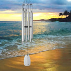 Woodstock Chimes Signature Collection, Bells of Paradise, Silver 44", Decor Designs Wind Chimes for Outdoor, Patio, Home or Garden Décor (BPLS) - Image 2
