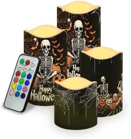 Skeleton LED Flameless Candles with Remote Control by Uorisanigo