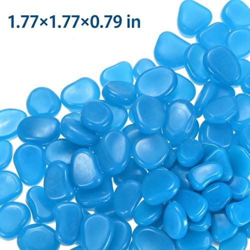 30-Pack Glow in the Dark Rocks, 1.77" Resin Outdoor Garden - Image 2