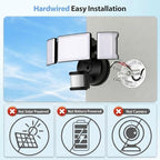 Olafus 65W Smart LED Flood Light Outdoor with Motion Sensor, 6500LM, 2700K-6500K WiFi Security Light Works with Alexa/Google, Motion Detector Lights with App Control, IP65 Floodlight Outside (Black) - Image 2