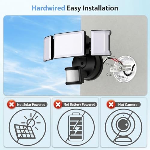 Olafus 65W Smart LED Flood Light Outdoor with Motion Sensor, 6500LM, 2700K-6500K WiFi Security Light Works with Alexa/Google, Motion Detector Lights with App Control, IP65 Floodlight Outside (Black) - Image 2