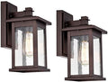 MICSIU Oil Rubbed Bronze Transitional 12 Inch Outdoor Wall Light 2 Pack by MICSIU