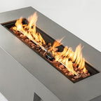 42" Outdoor Propane Fire Pit Table for Patio - 50,000 BTU Rectangular Gas Firepit Table, Grey Commercial-Grade Fireplace with Wind Guard - Image 5