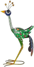 Metal Peacock Garden Statue,Outdoor Peacock Sculpture Decor by ViteenLight
