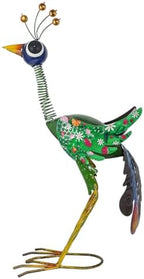 Metal Peacock Garden Statue,Outdoor Peacock Sculpture Decor by ViteenLight