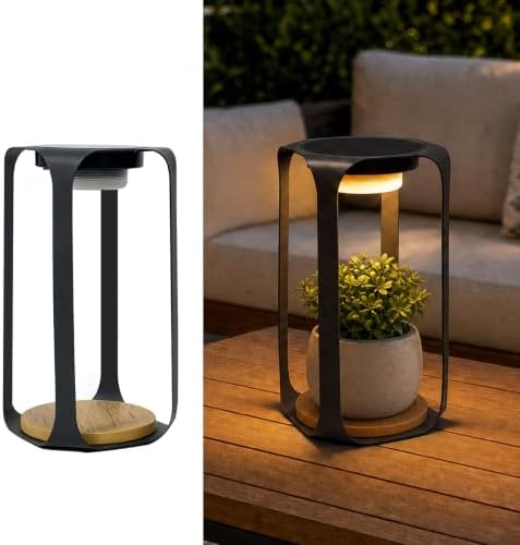 Solar Table Lamps Outdoor,Rechargeable Cordless Battery Operated Table Lamp - Image 5