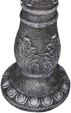 24.4" H Cement Bird Bath for Garden- Fibre Reinforced Concrete Bird Baths for Outdoors, Large Size Vintage Carved Pedestal Birdbath for Patio, Yard, Lawn -20”Dia. X 24.4”H Bird Fountain - Image 7