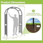 Heavy Duty Garden Arch Arbor Trellis 94.5" H*63" L(16MM Pipe) - Image 2