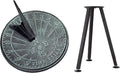 Time Flies Number Sundial with Stand Cast Brass Verdigris Finish Garden Gift by Unknown