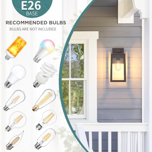 MAXvolador Outdoor Wall Light Fixture, Exterior Waterproof Wall Lantern - Image 4