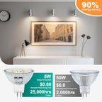 DiCUNO MR16 LED Bulb Dimmable, 50W Eq., Natural White 4000K, 670LM, 10-Pack - Image 5