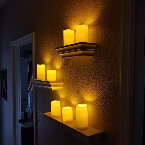 Homemory Outdoor Waterproof Flameless LED Candles with Remote Timer, 5 Pack - Image 5